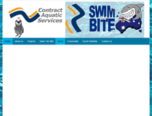 Tablet Screenshot of contractaquaticservices.com.au